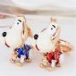 Dog crystal key chain small picture
