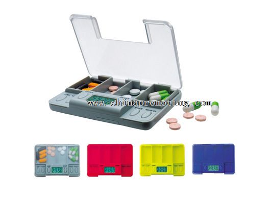 Square Timing Alarm Electronic Pill Box
