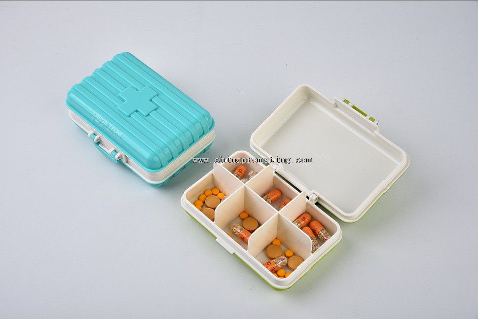 Suitcase Storage Pill Organizer