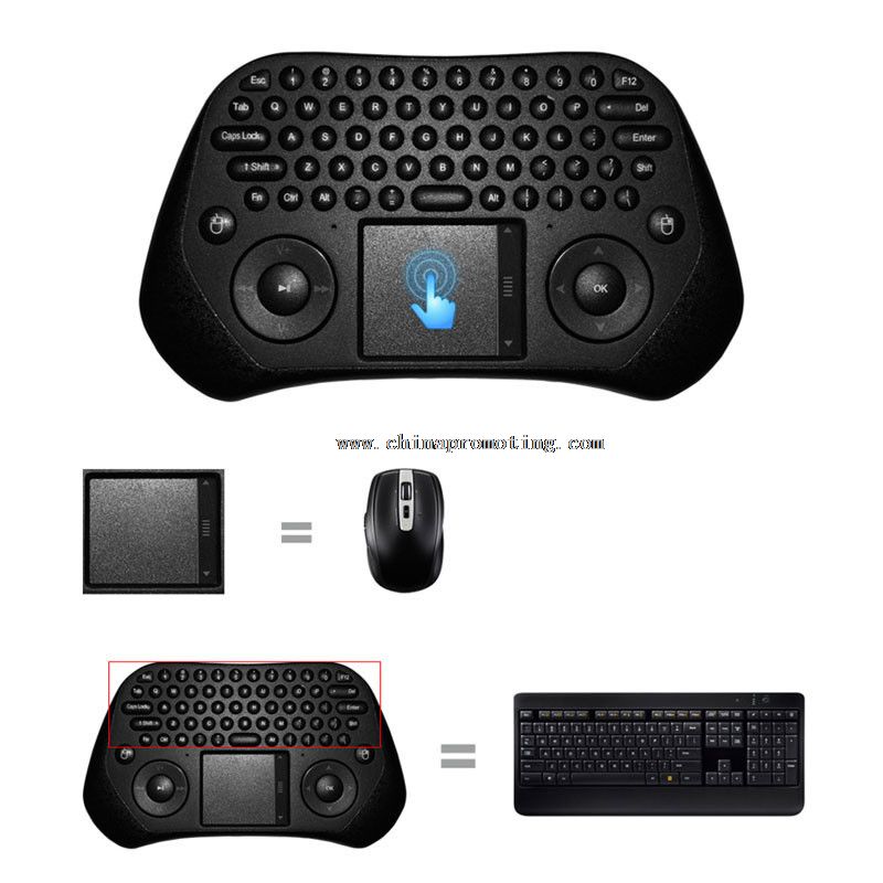 USB 2,4 G tastatură Wireless cu touchpad-ul Android zbura mouse-ul