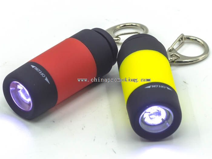 USB charge led keyring torch