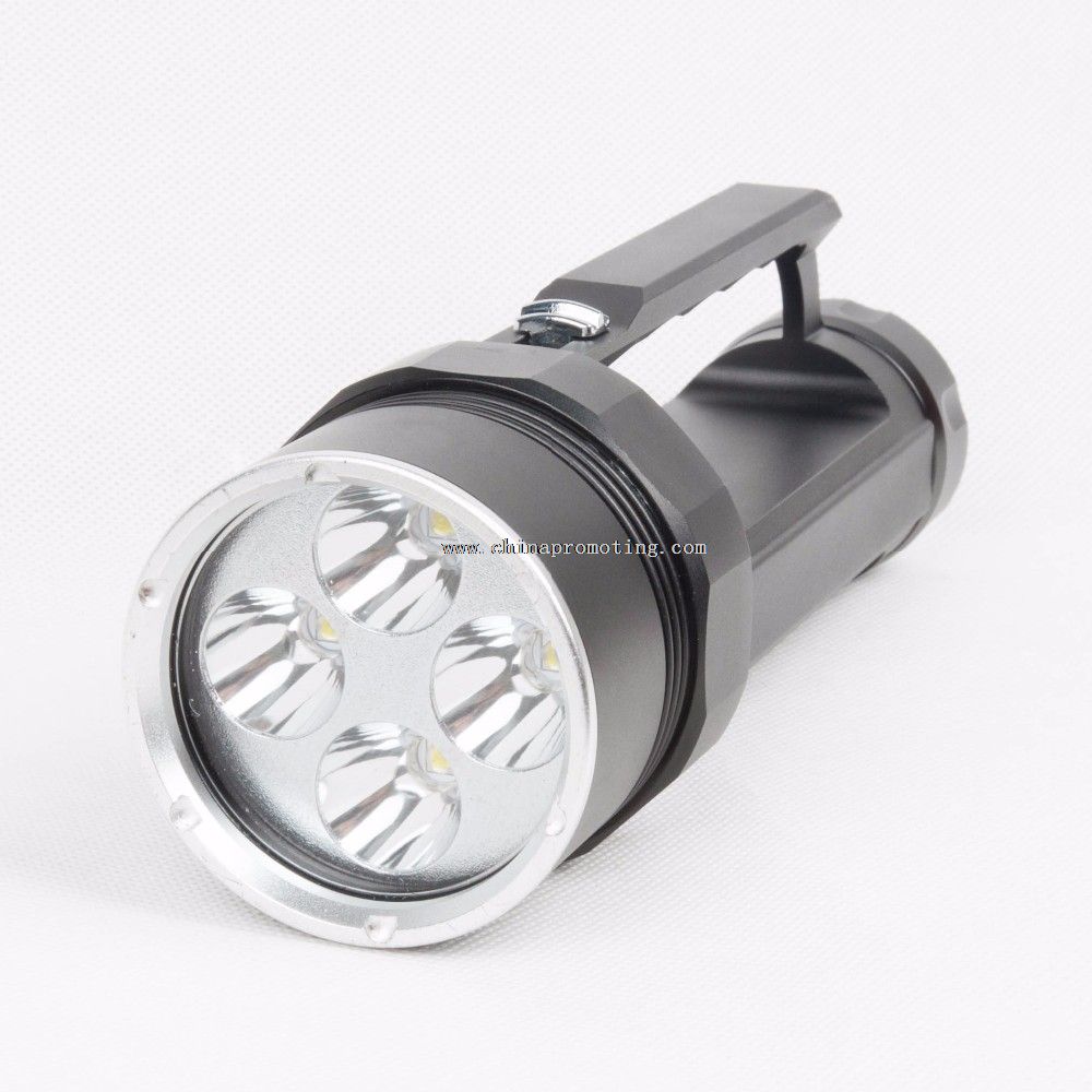 Waterproof portable led diving flashlight