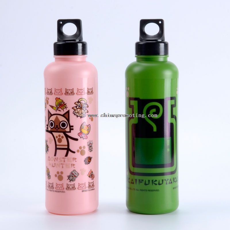 Cartoon Vertical Hook Sports Water Bottle