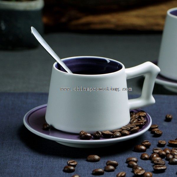 conjunto de taza de café de cerámica