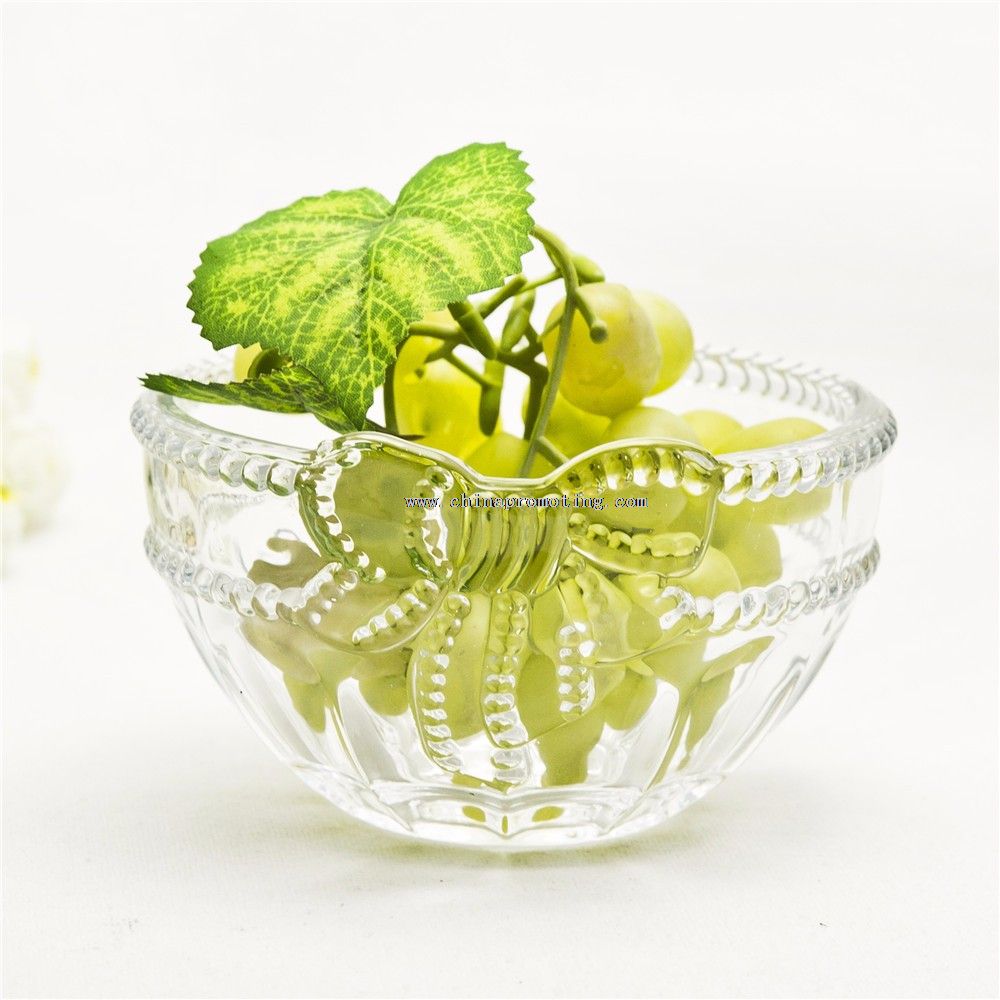 Clear Glass Fruit Bowl