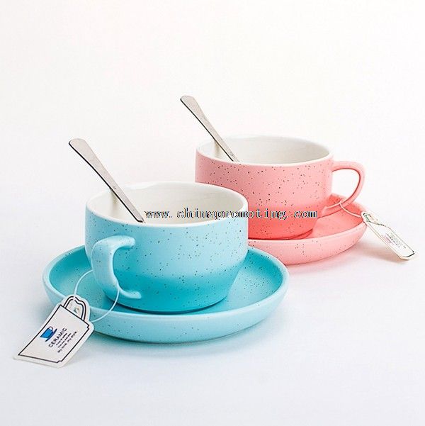 colorful coffee cup set