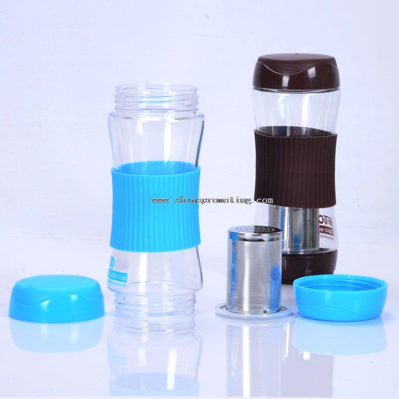 Dumbell Shape Tea Filter Bottle with Tea Infuser