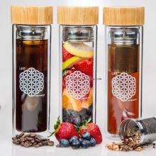 glass fruit infuser water bottle images