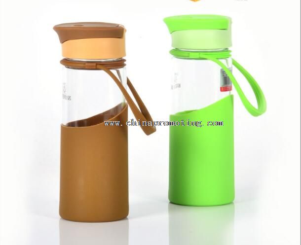 Glass Bottle with Silicone Cap