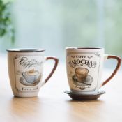 plato y taza de café de cerámica images