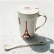 coffee cup with lid spoon images