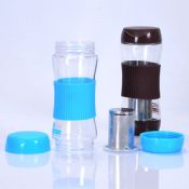 Dumbell forma tè filtro bottiglia con infusore per il tè images
