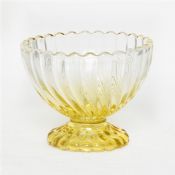 Handmade double yellow  Bowl images