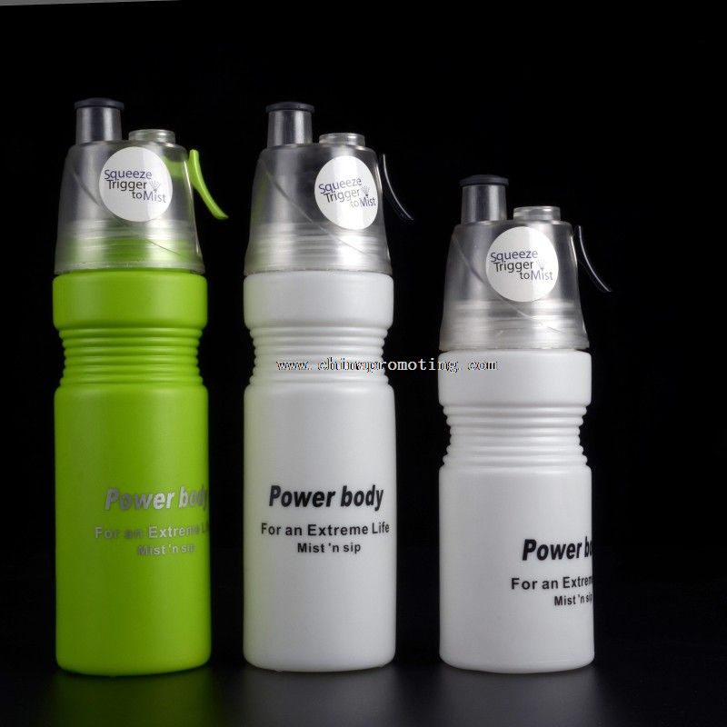 mist spray sports water bottle