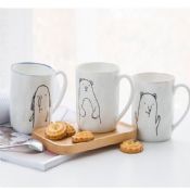 450ml ceramic mugs handmade with handle images
