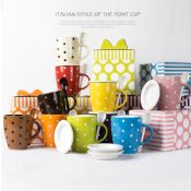 Ceramic cup coffee mug with cover images