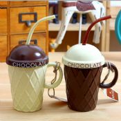 Creative ceramic ice cream shape water Mug images