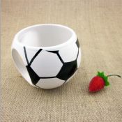 Dessin animé football en forme de tasse à café en céramique images