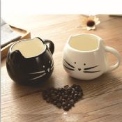 kucing bentuk Mug keramik images