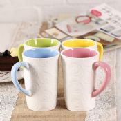 Embossment Rose Bowl Ceramic Cup images