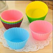 silicone round cake cup images