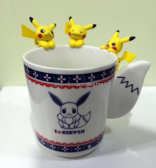 Caneca café cerâmica Pokemon Poke bola Eevee