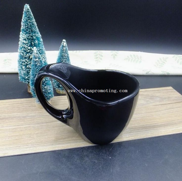 Special-shaped ceramic coffee cup