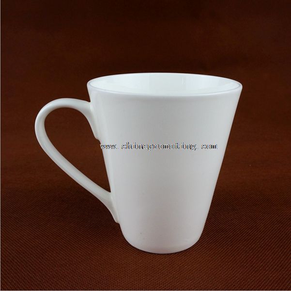 v shaped coffee mug