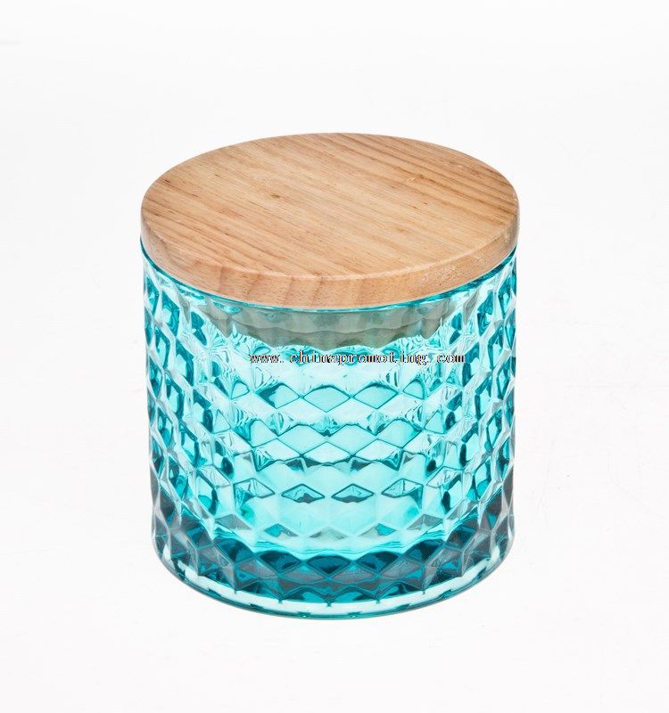 candle holder glass with lid