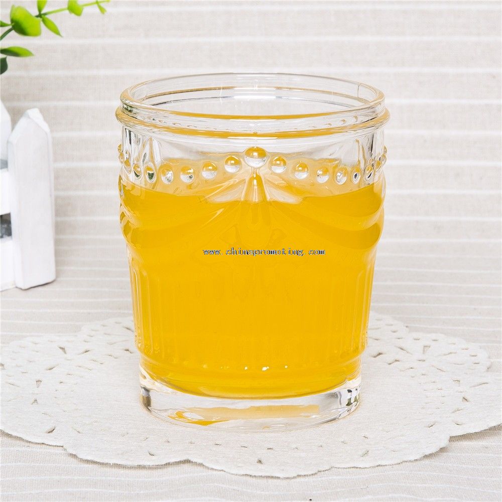 clear glass tea light candle holder