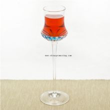 glass candle holder with long stem images