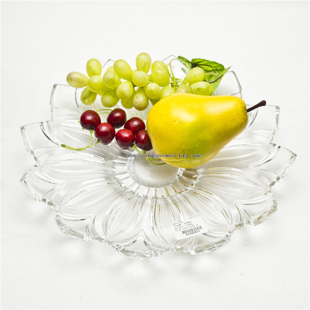 flower shaped clear plate