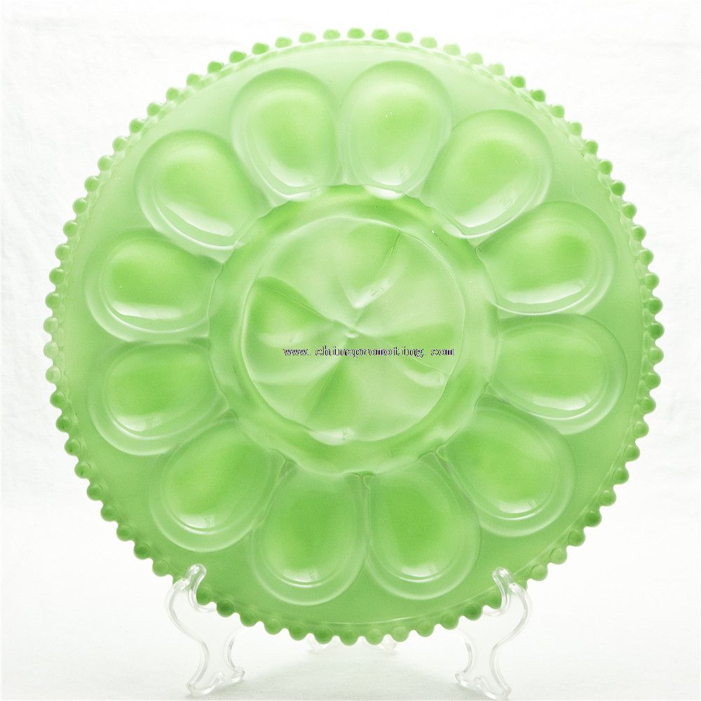 Green jade dinner plate