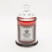Glass Candle Cup With Clear Glass Dome images