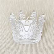 Glass Candle Holder With An Crown images