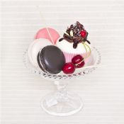glas dessert tallerken med stilk images