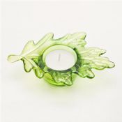 Leaf Shape Colored Candle Holder images