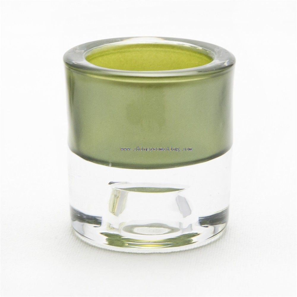 mini glass tealight candle holder