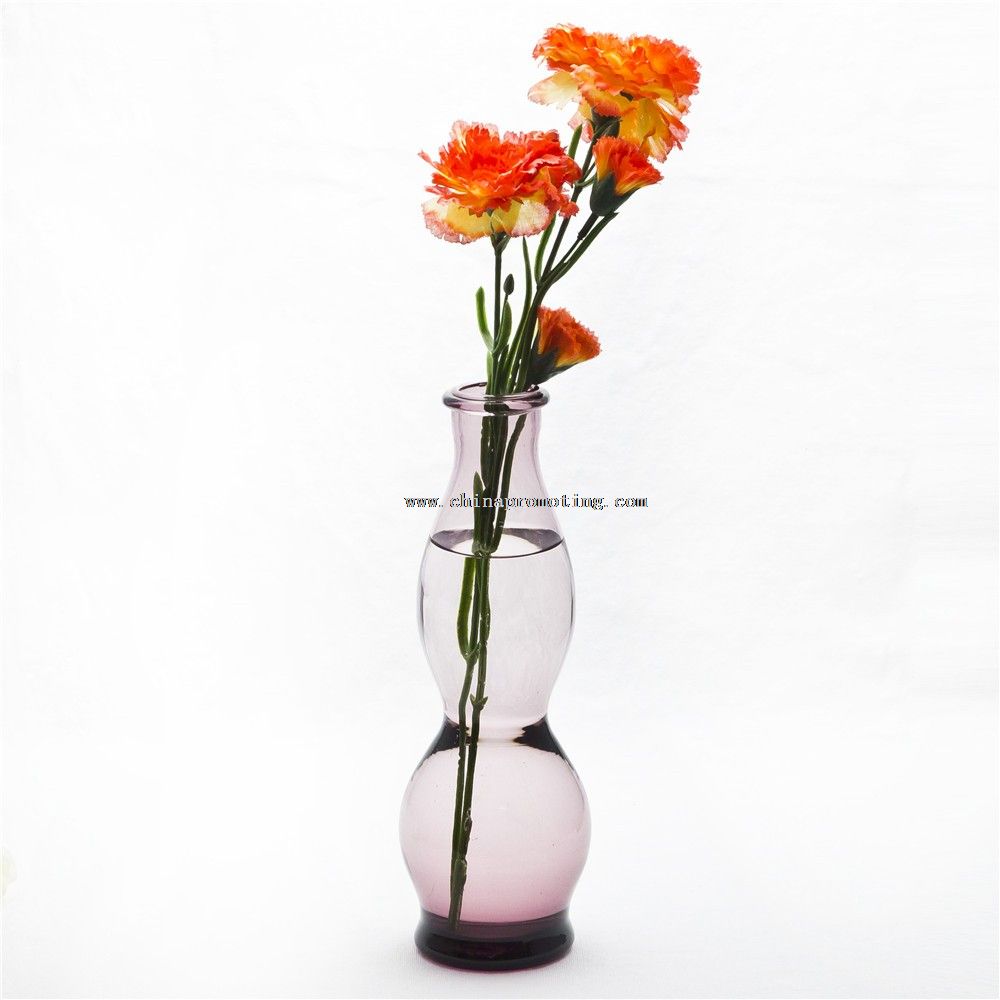 calabash shape glass vase