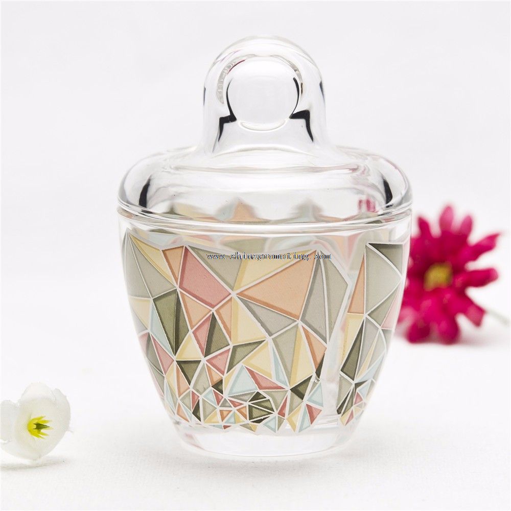 Clear Glass Candy Jar