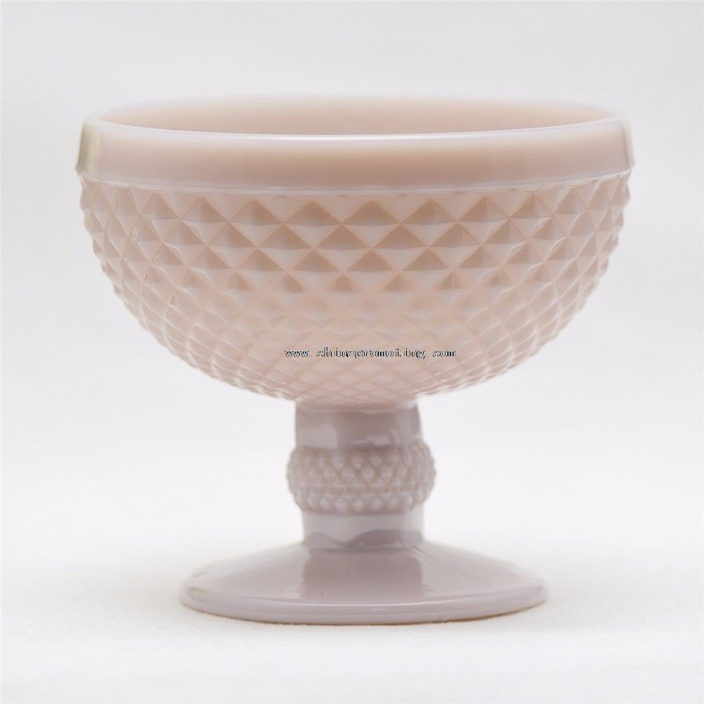 Embossed Glass Ice Cream Cup