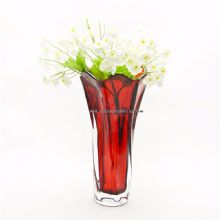Red Glass Home Decoration Vase images