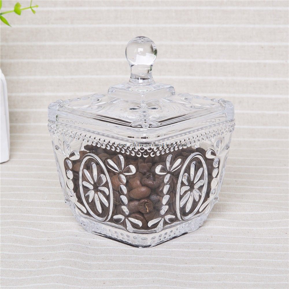 glass food jar with lid