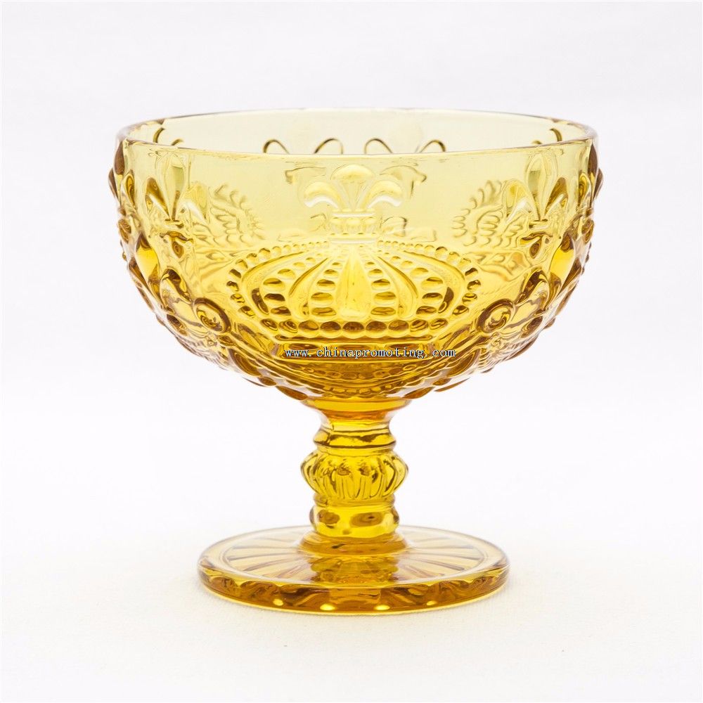 Coupe de crème glacée de verre