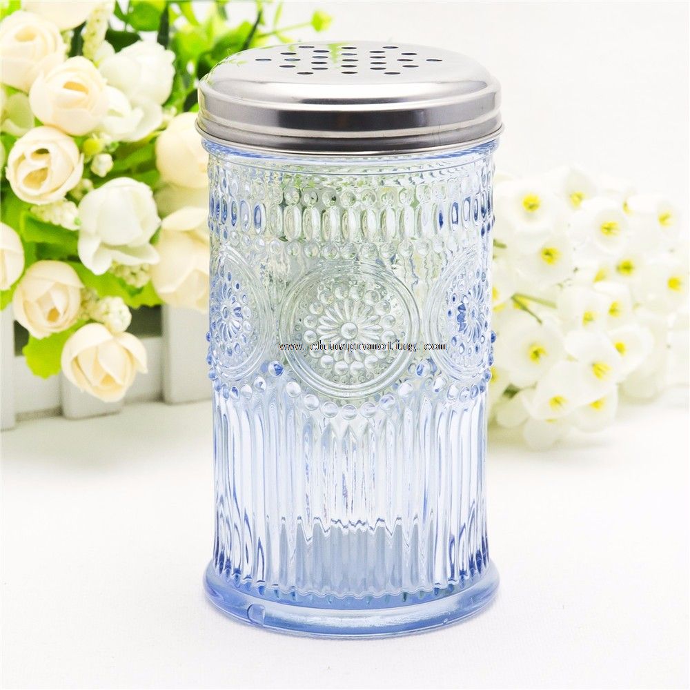 Glass Salt And Pepper Bottle With Metal Lid