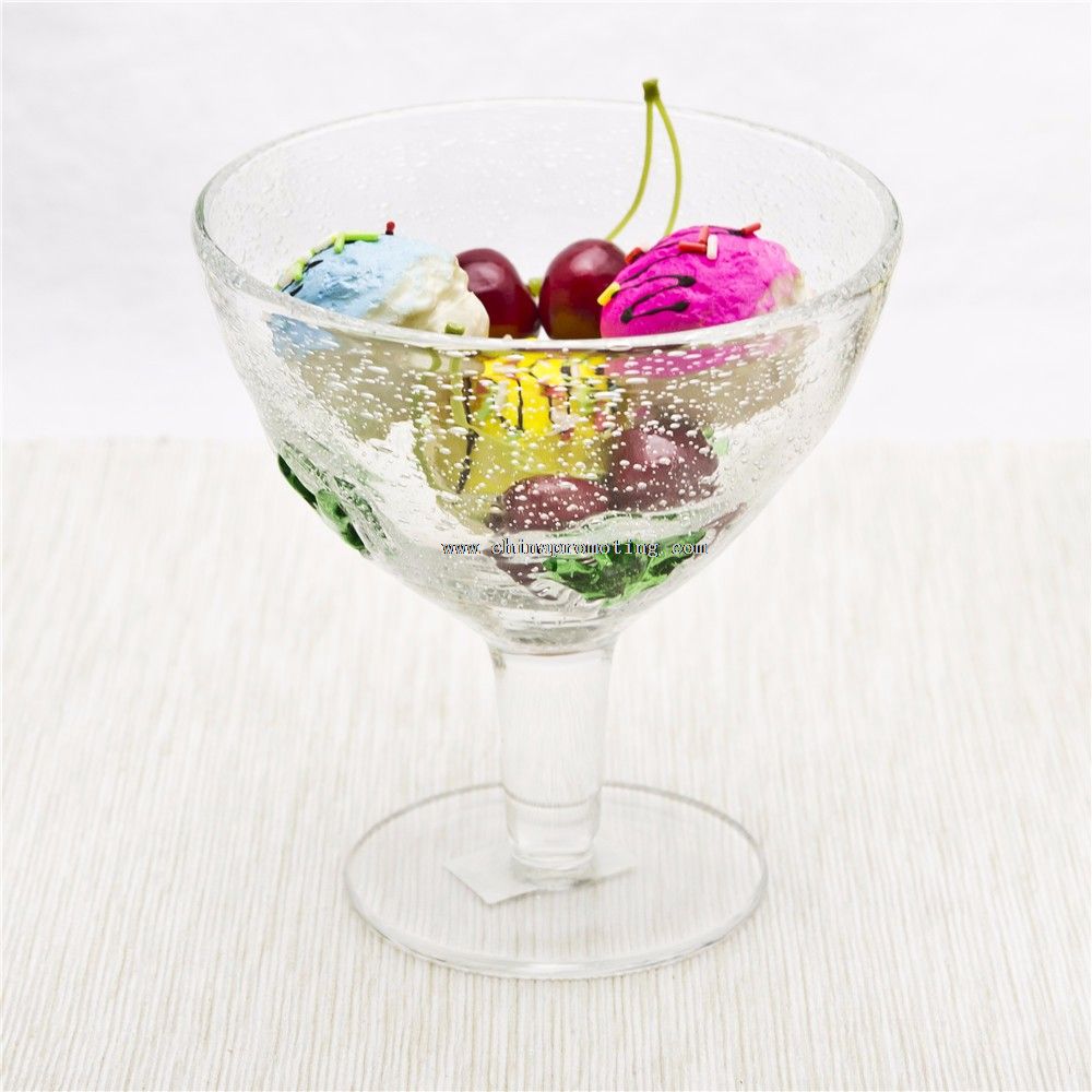 Ice Cream Cup With Green Press Decoration