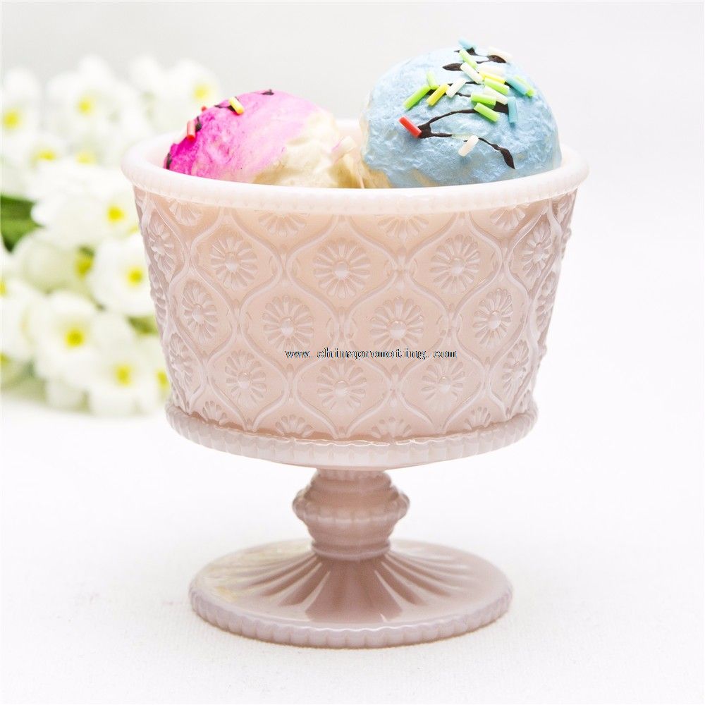 Tasses de crème glacée vitrine verre Dessert