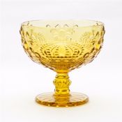 Coupe de crème glacée de verre images