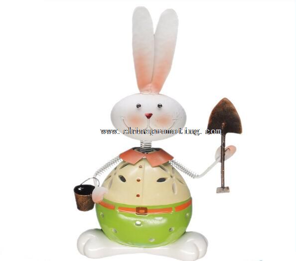 ceramic bunny shape candle holder