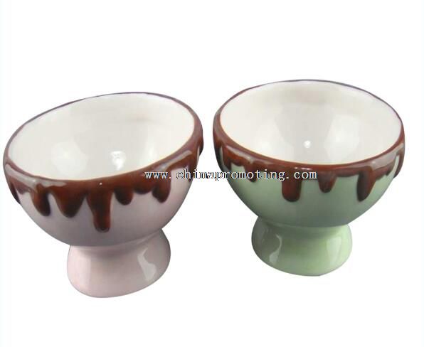 Ceramic dessert christmas bowl for icecream